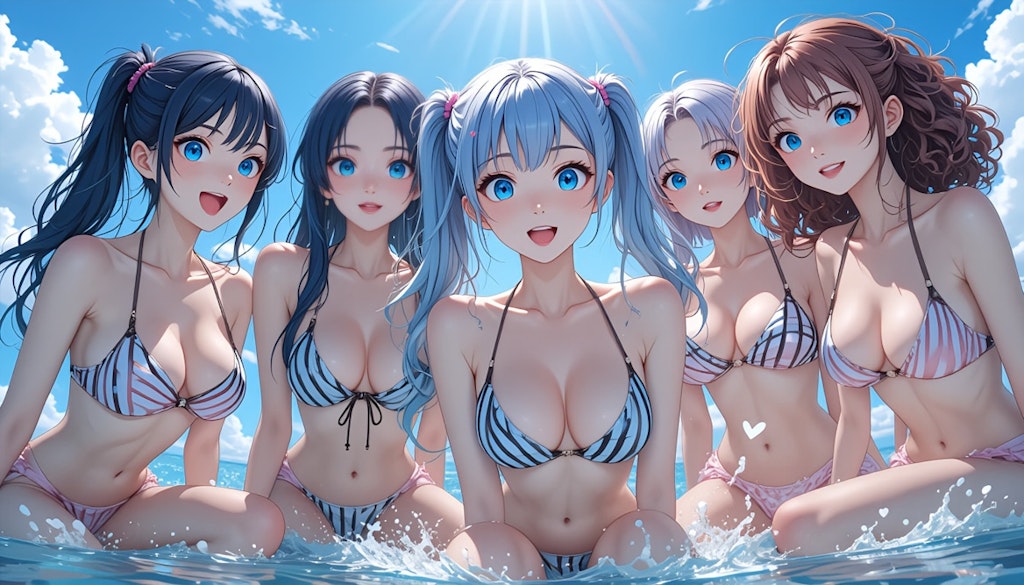 夏の海の君達