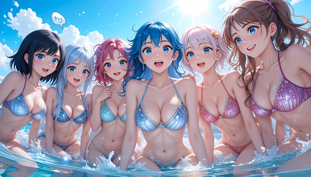夏の海の君達