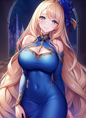 青ドレスの姫0.1.0