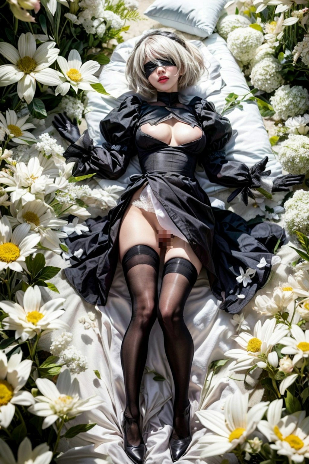 2B in the flower garden