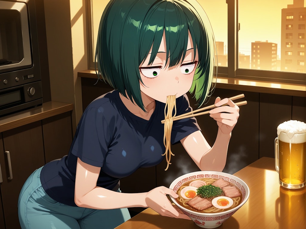 ラーメン🍺最高！！