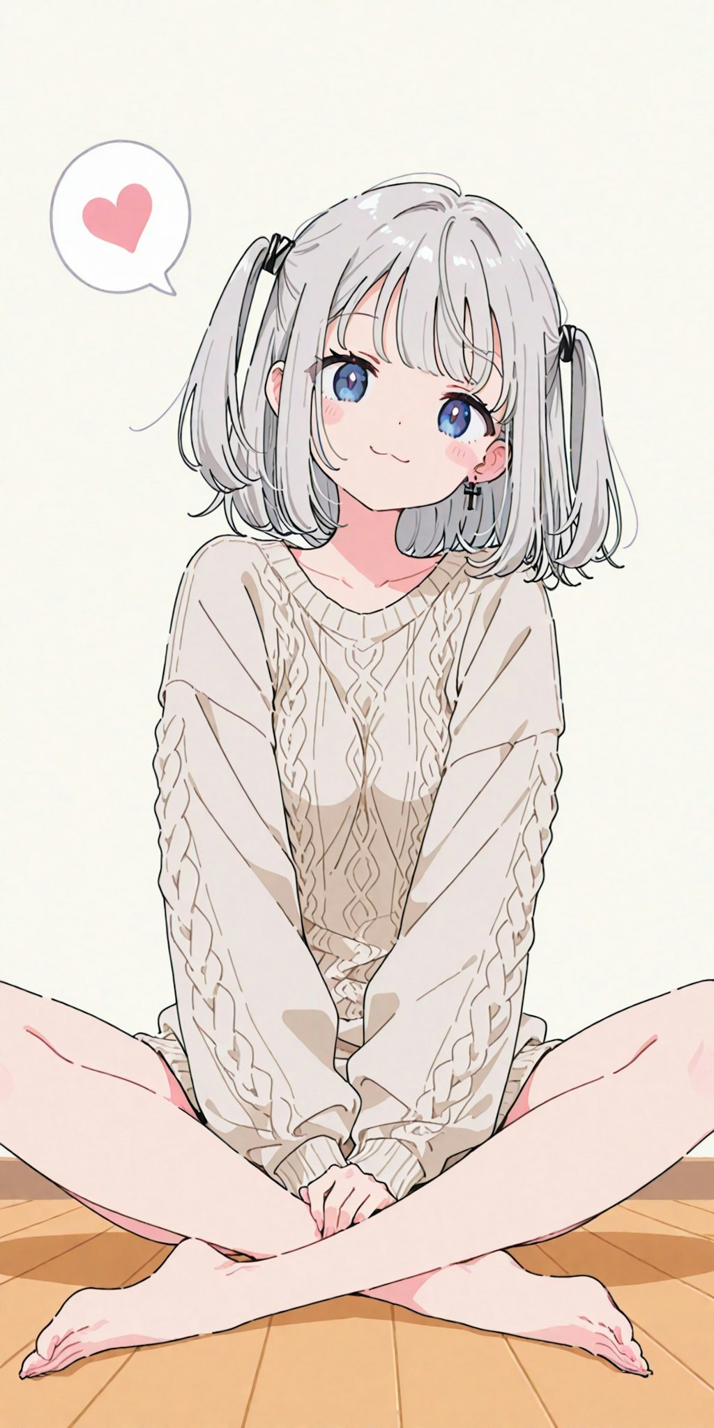 座っているイラスト