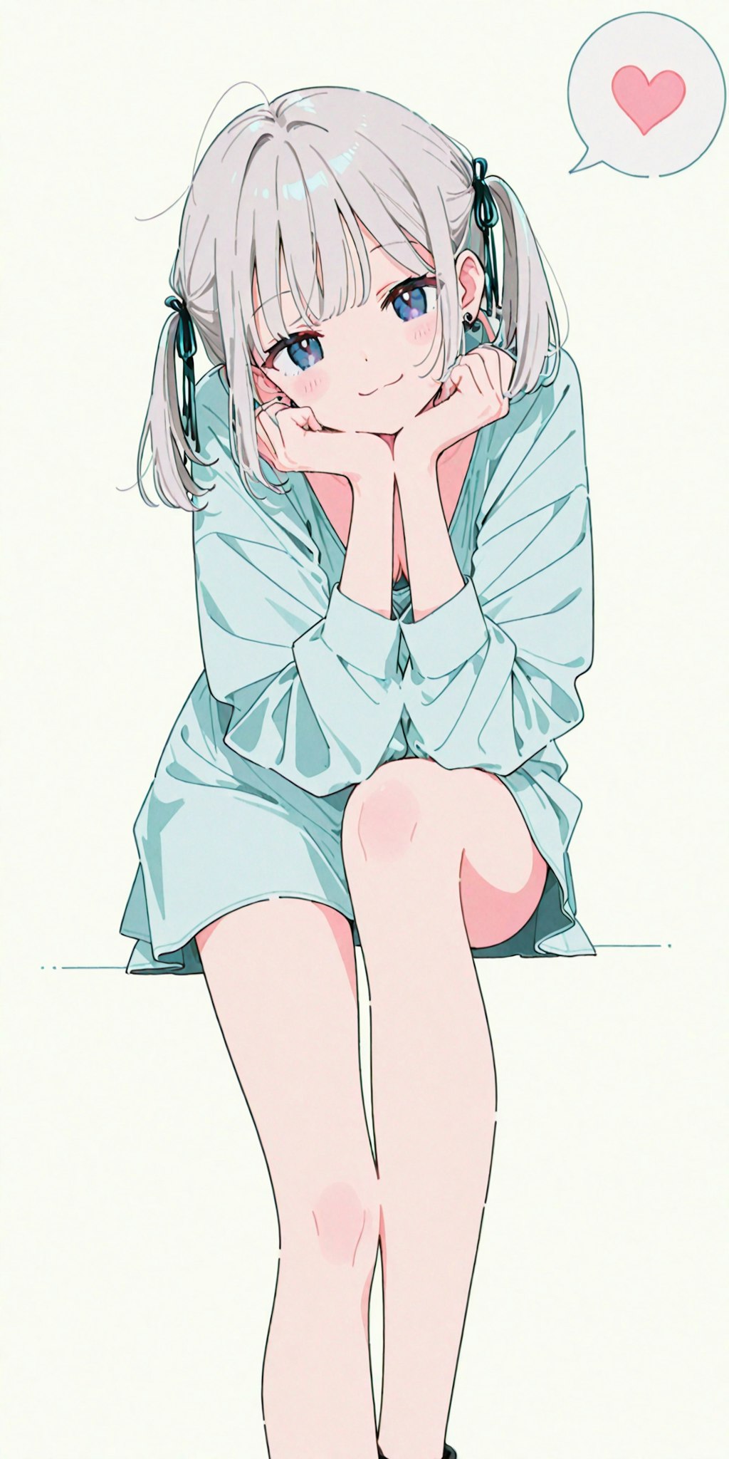 座っているイラスト