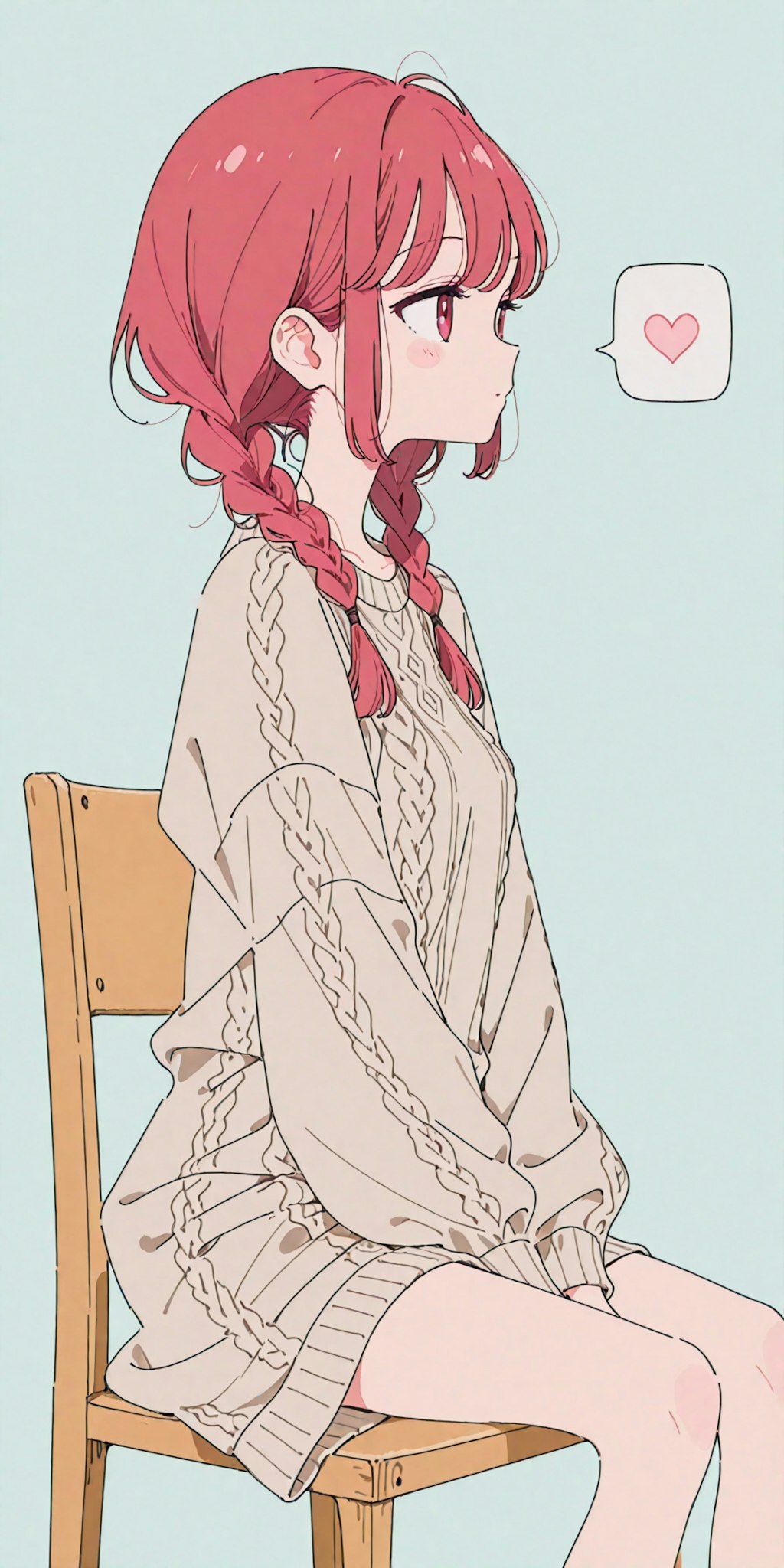 座っているイラスト