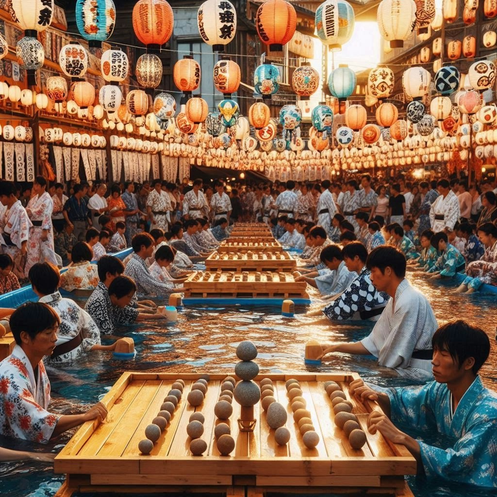 夏祭りといしころ