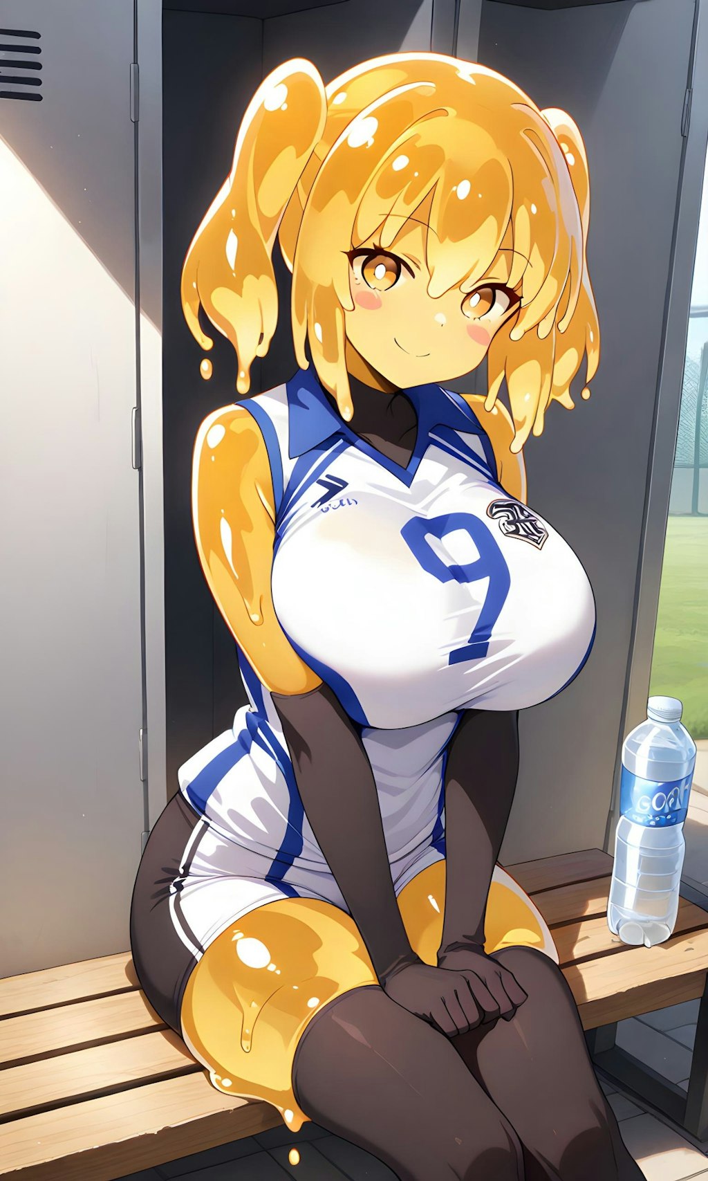 ビーチバレー部のスライム娘