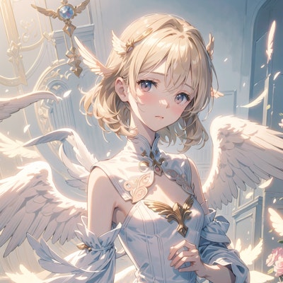 光の翼をもつ天使