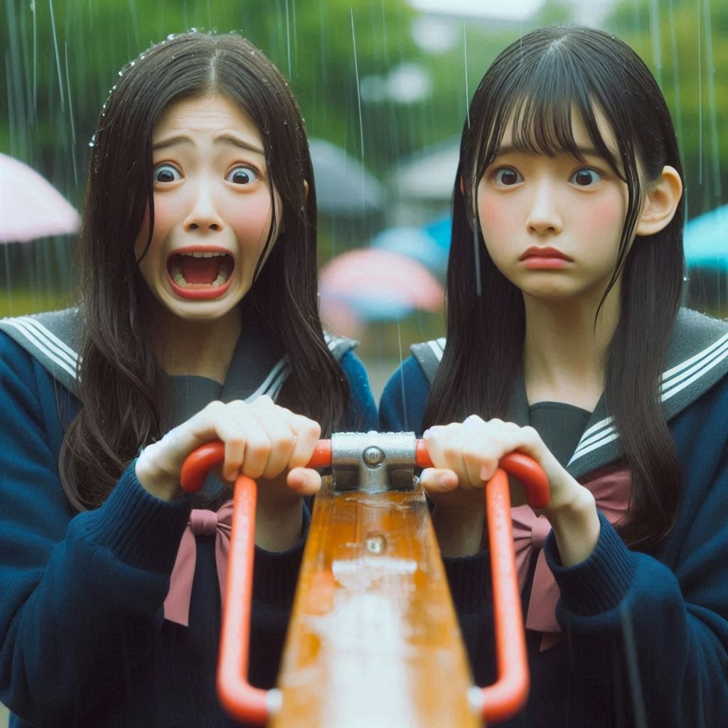 雨のシーソーと他