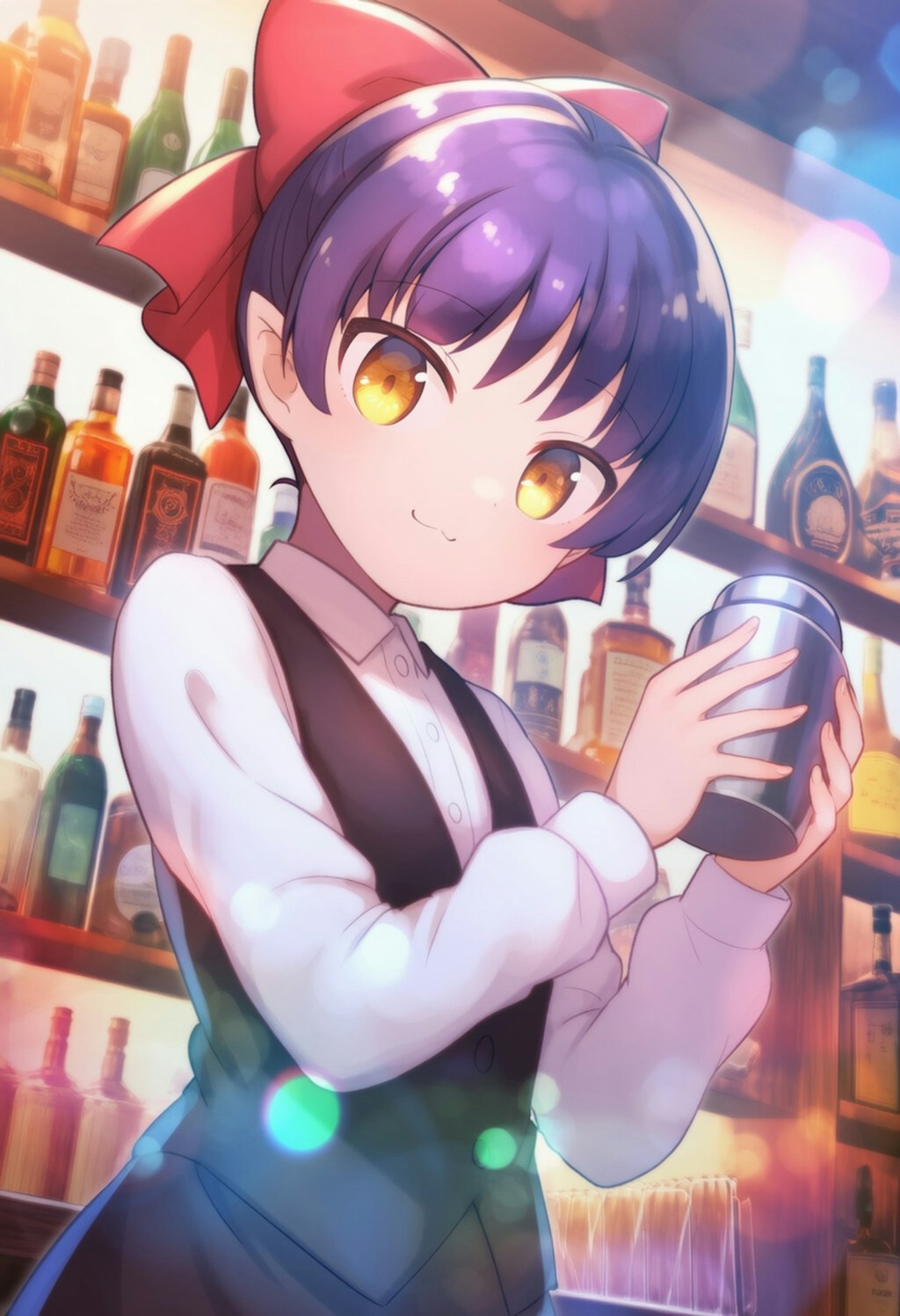 バーテンダーのねこ娘