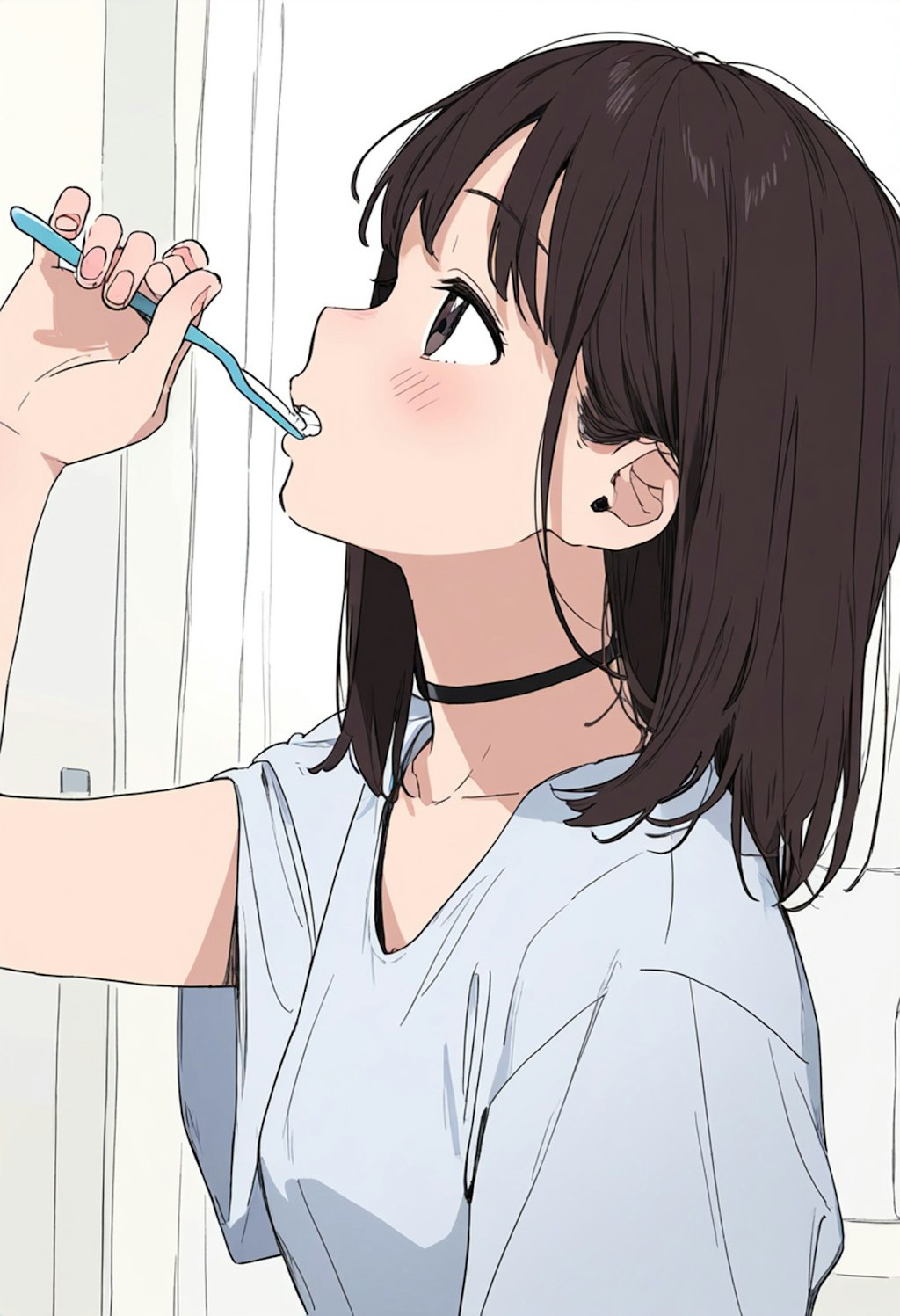 歯磨きbrushing teeth