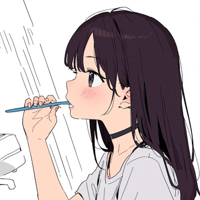 歯磨きbrushing teeth