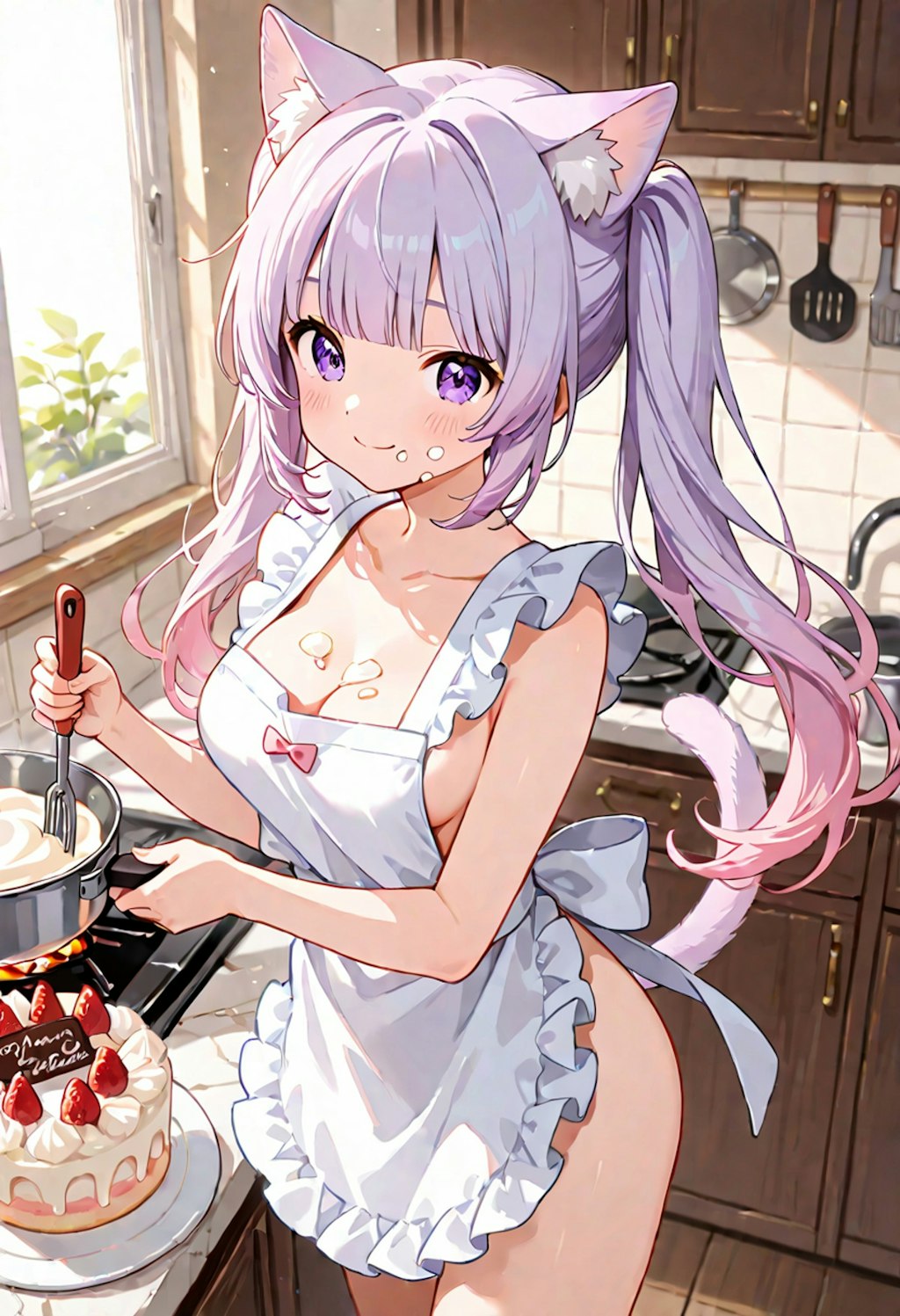 裸エプロン
