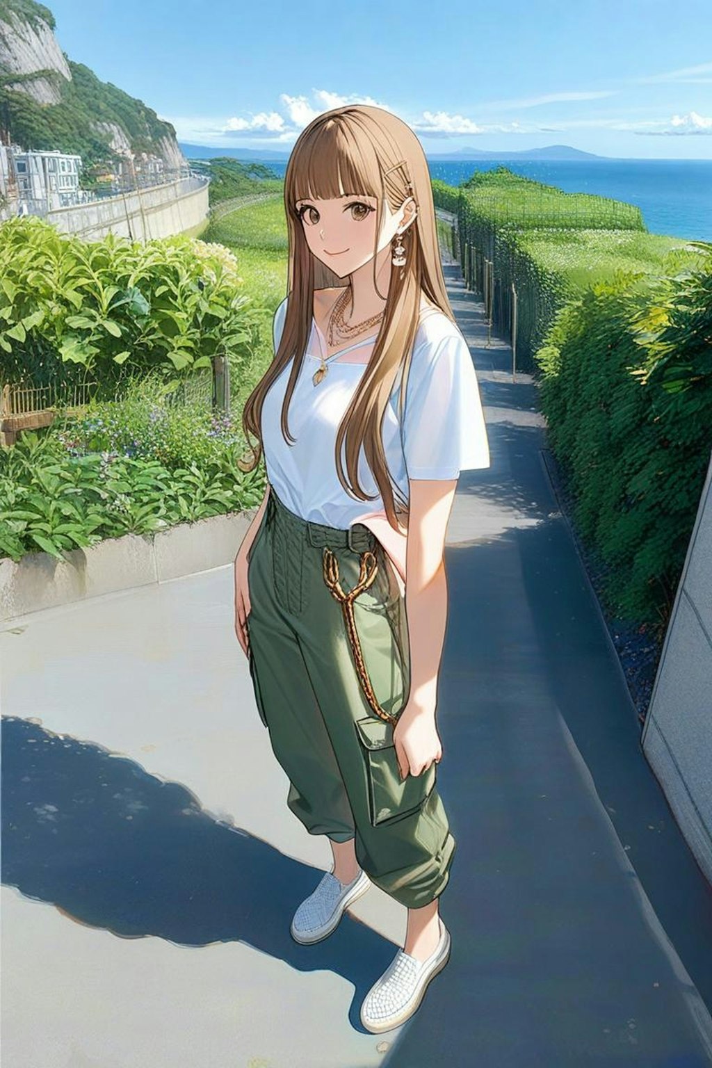 海が見える丘