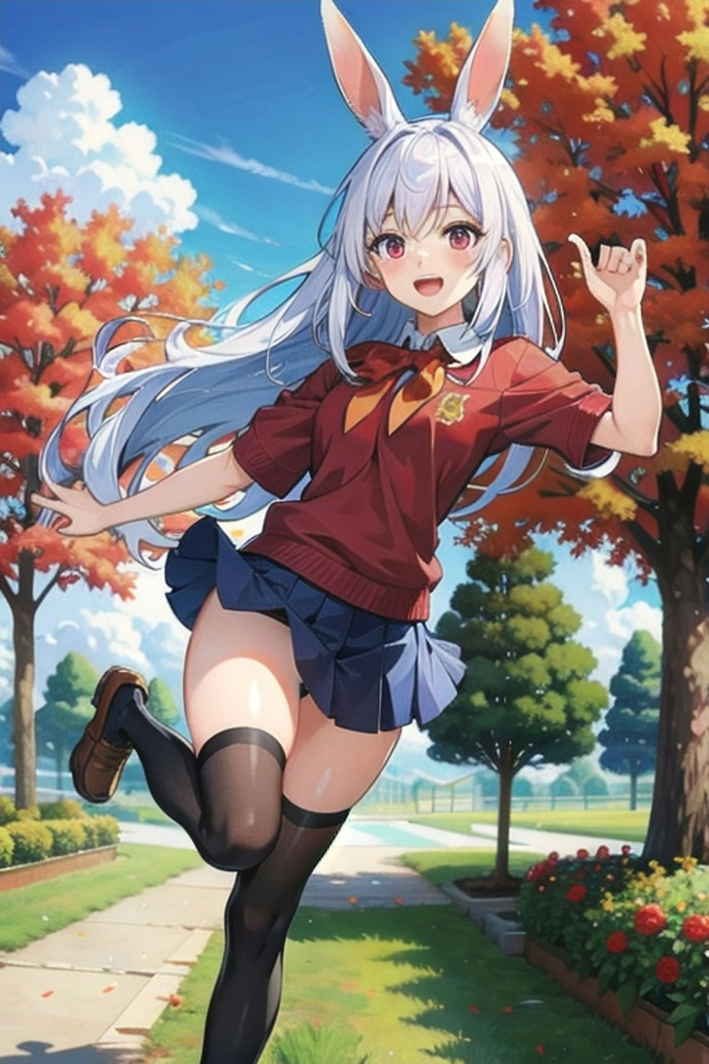 制服も秋色なので～す💕🍁🍂