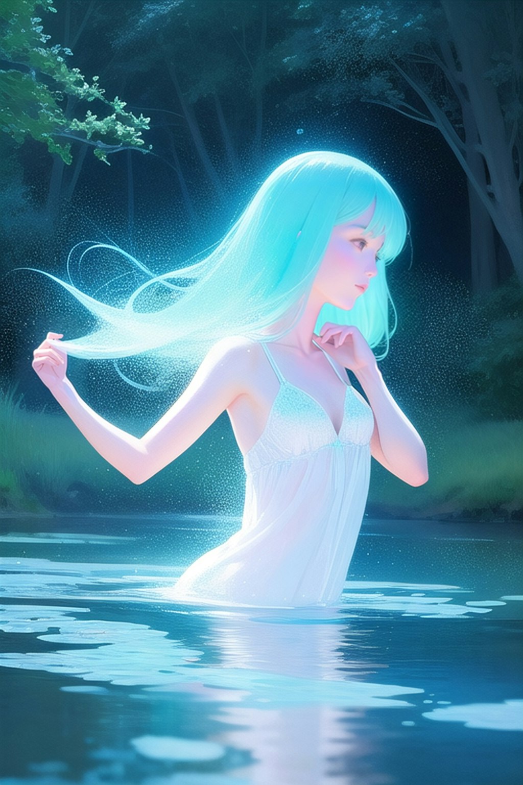 森の泉の妖精さん