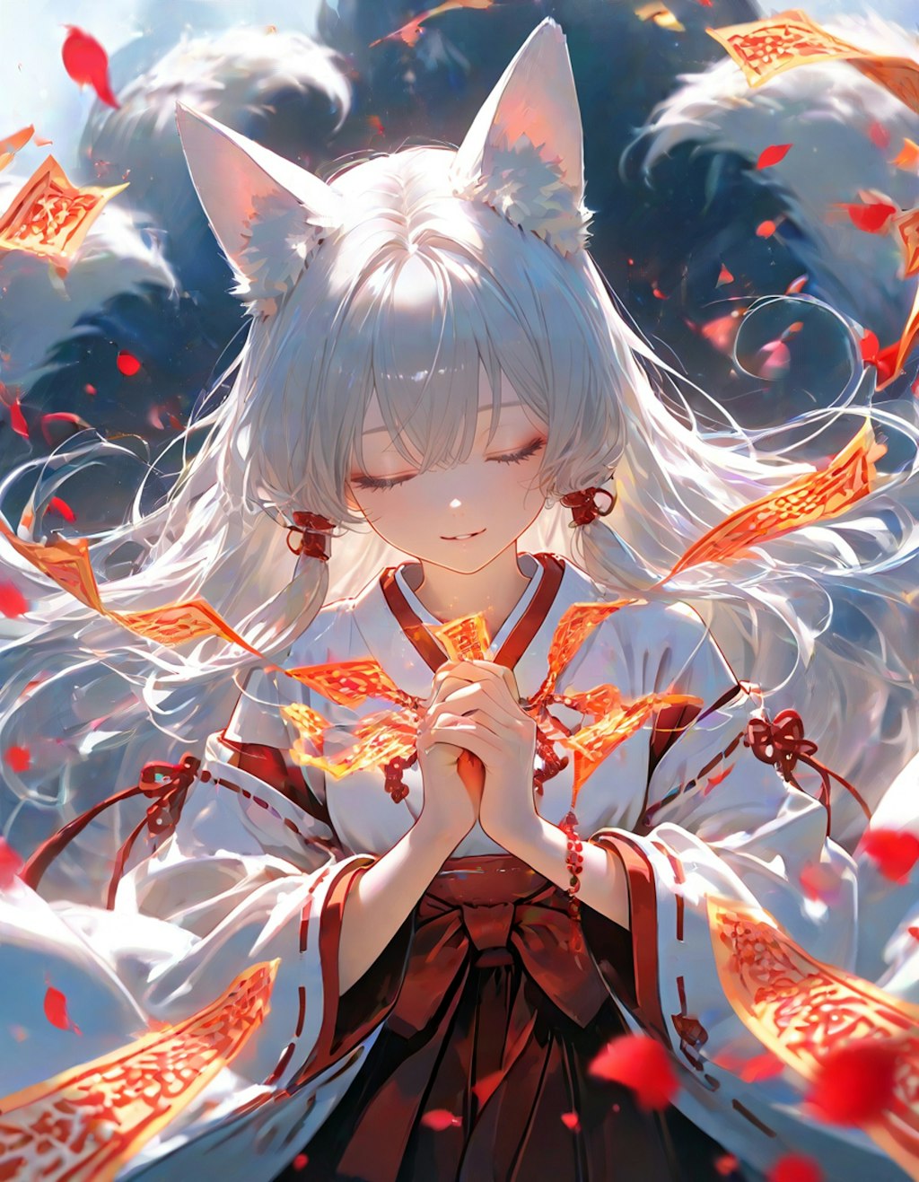 半妖･白狐巫女