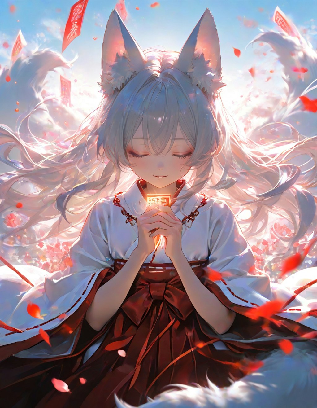 半妖･白狐巫女