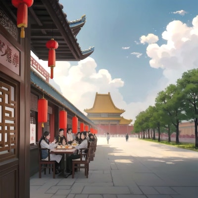 Chinese castle restaurant