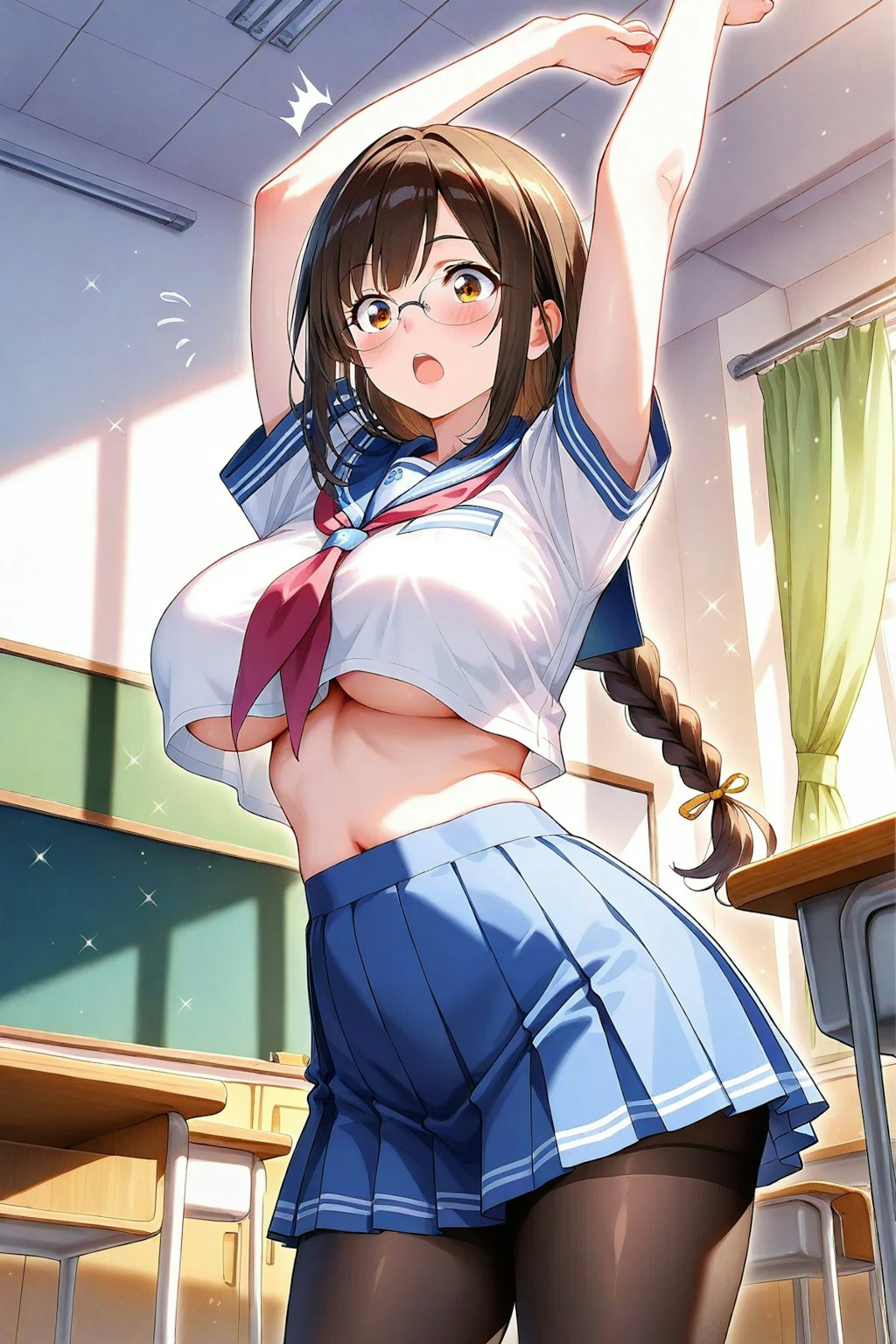 裏GPU学園（Glasses Pantyhose Underboob）