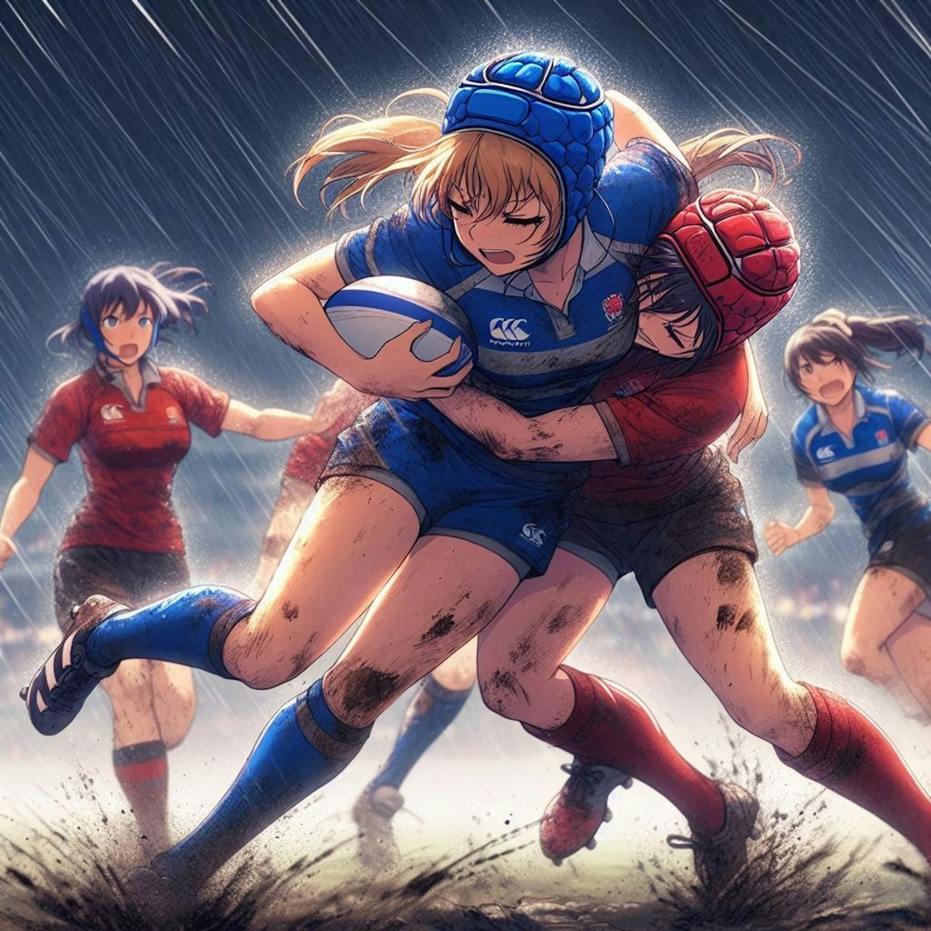 🏉泥まみれの女子ラグビー 100