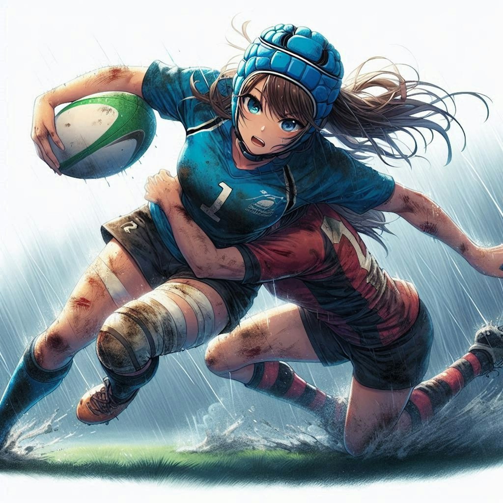 🏉泥まみれの女子ラグビー 100