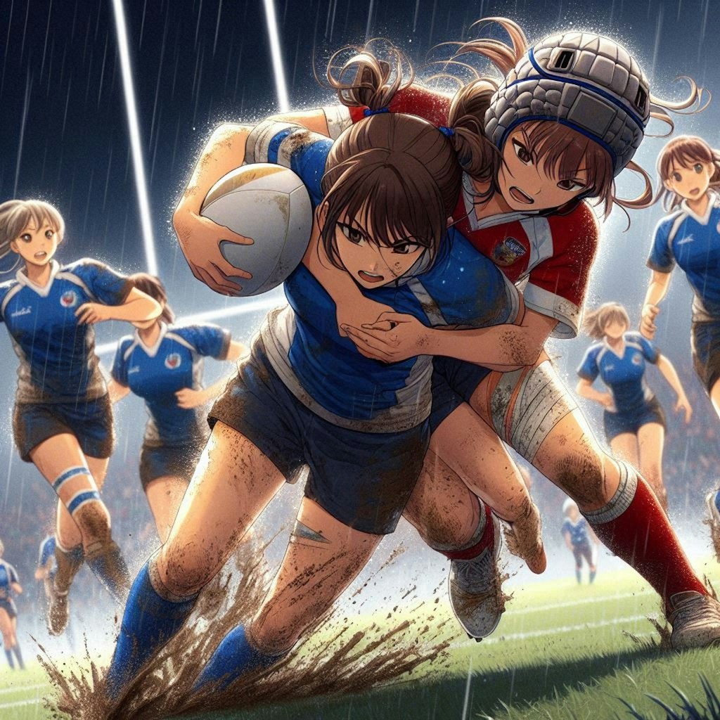 🏉泥まみれの女子ラグビー 100