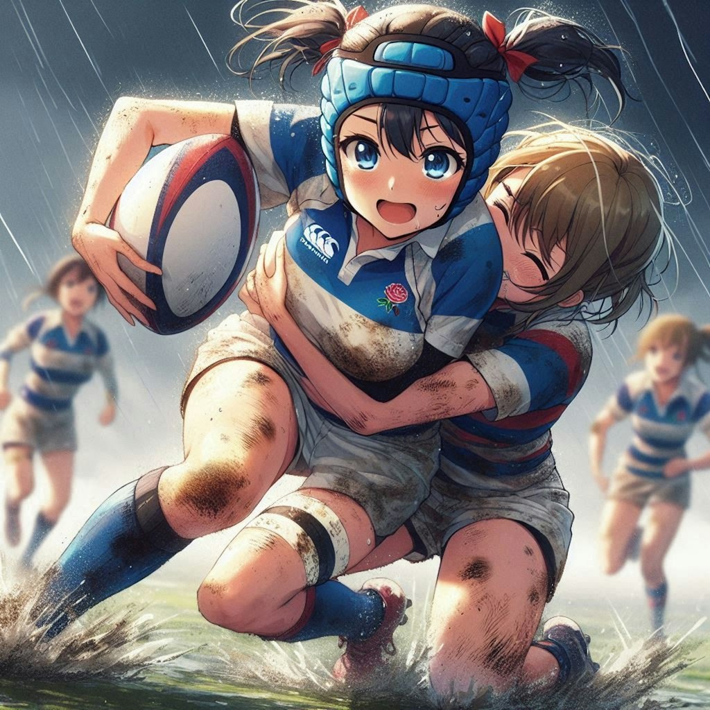 🏉泥まみれの女子ラグビー 100