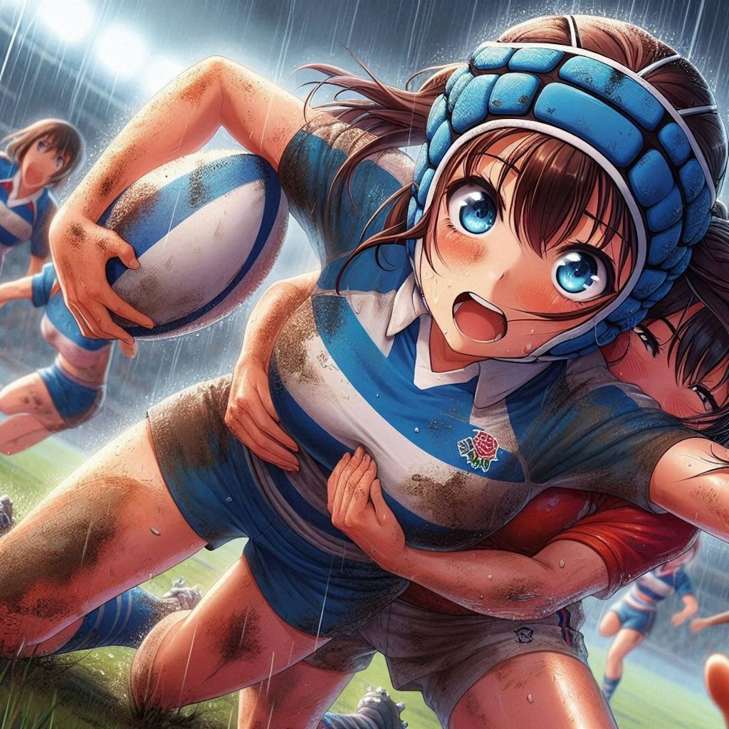 🏉泥まみれの女子ラグビー 100