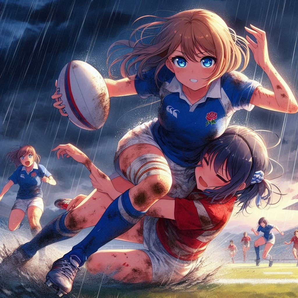 🏉泥まみれの女子ラグビー 100