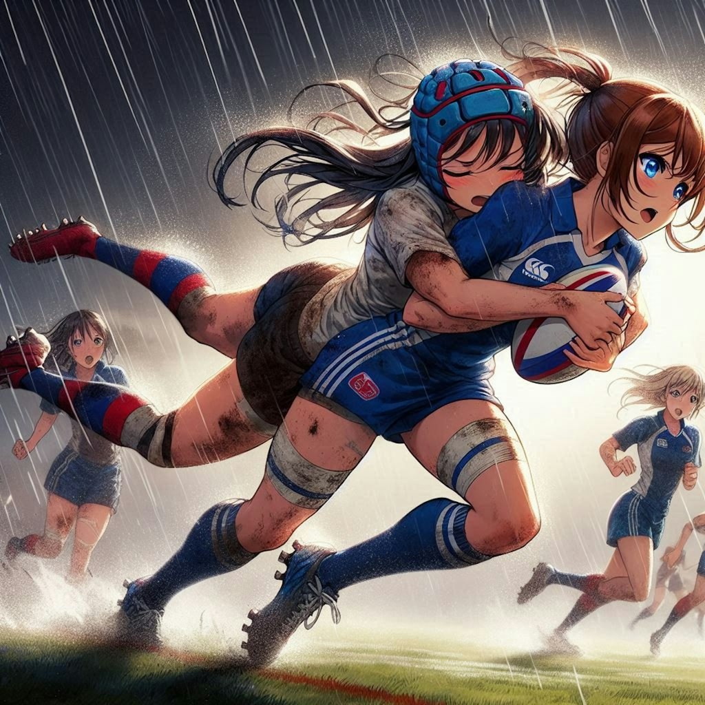 🏉泥まみれの女子ラグビー 100