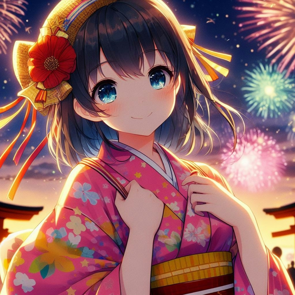 夏祭りの女の子