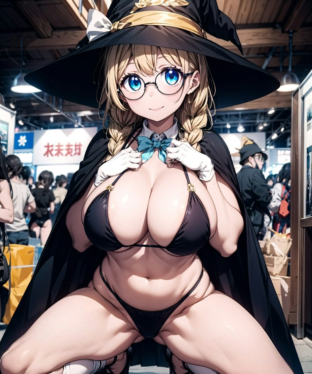 魔女風コスプレ