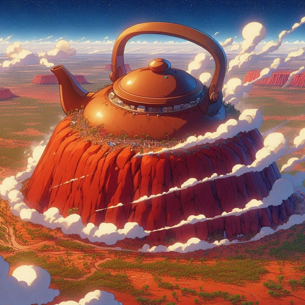 地球のヘソが茶を沸かす