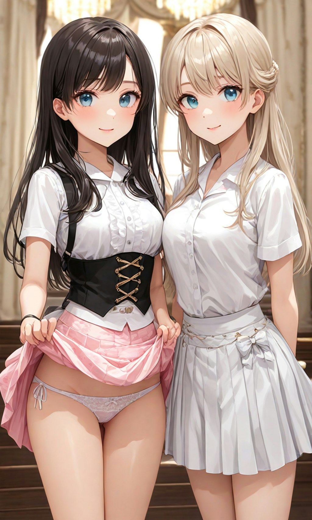 パンチラとセーラー服と女子高校生と