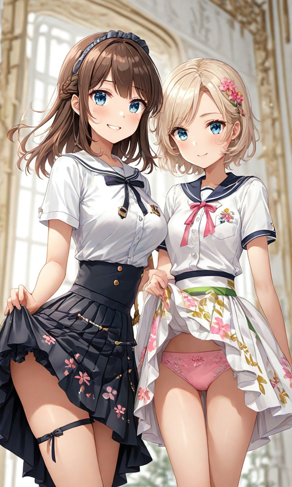 パンチラとセーラー服と女子高校生と