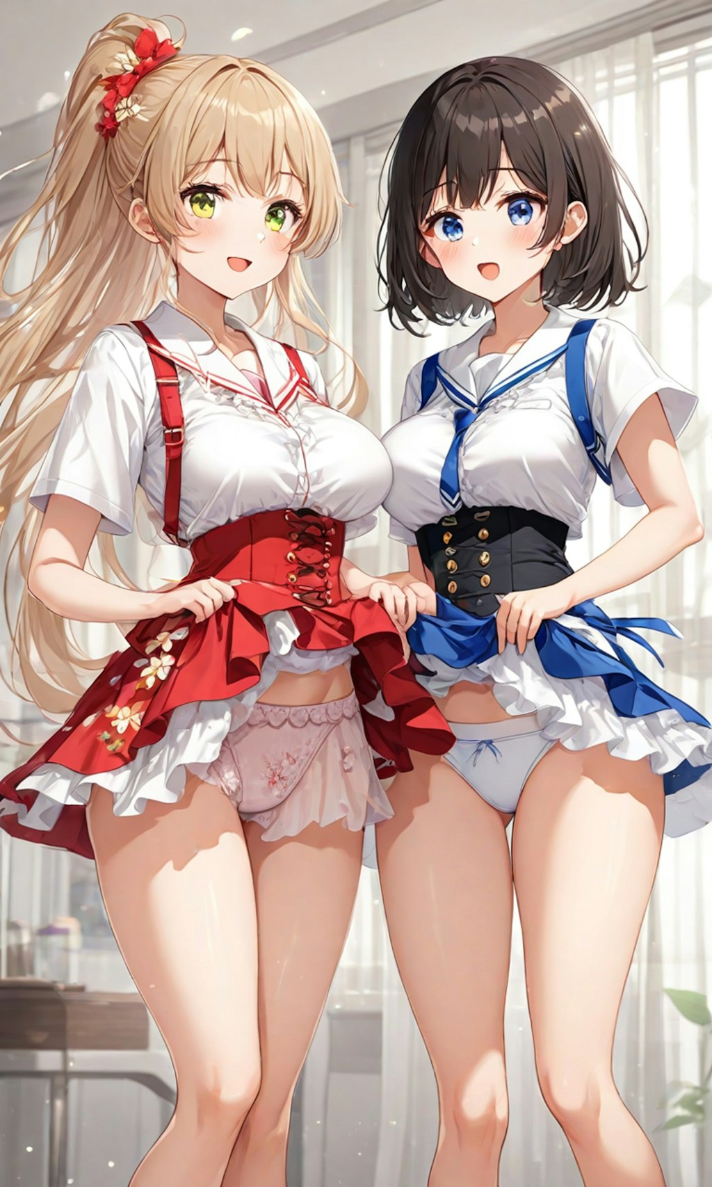 パンチラとセーラー服と女子高校生と