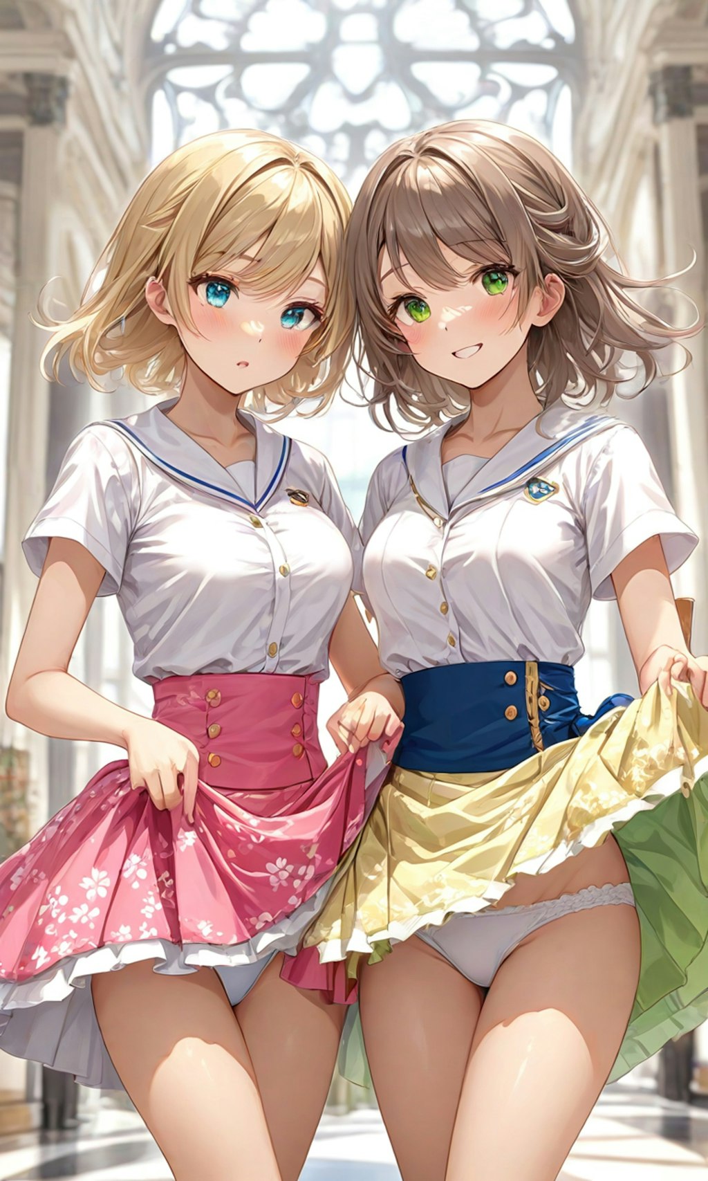 パンチラとセーラー服と女子高校生と