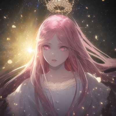 ピンク色の髪の聖女