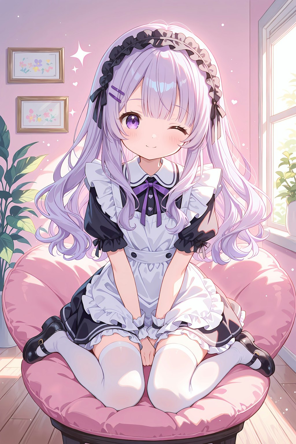 おすわりメイド