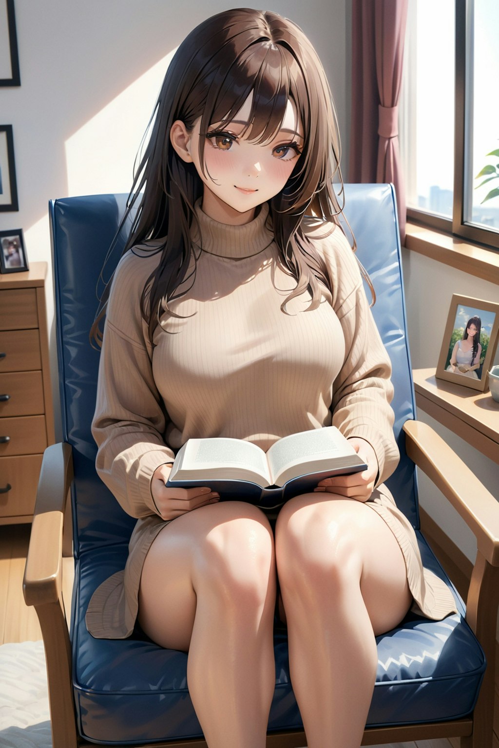 読書する妻