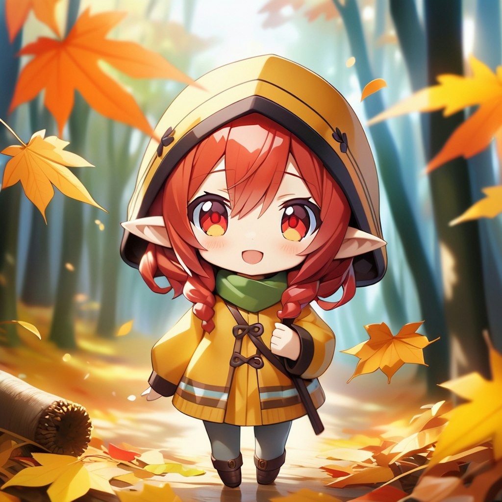 ねんどろいど風の紅葉エルフさん