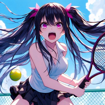テニスをするうちの子★その1-2(6枚)