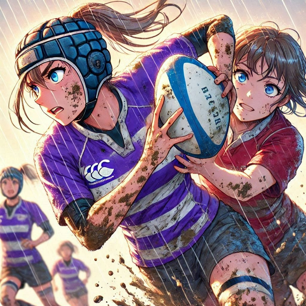 🏉泥まみれの女子ラグビー 115