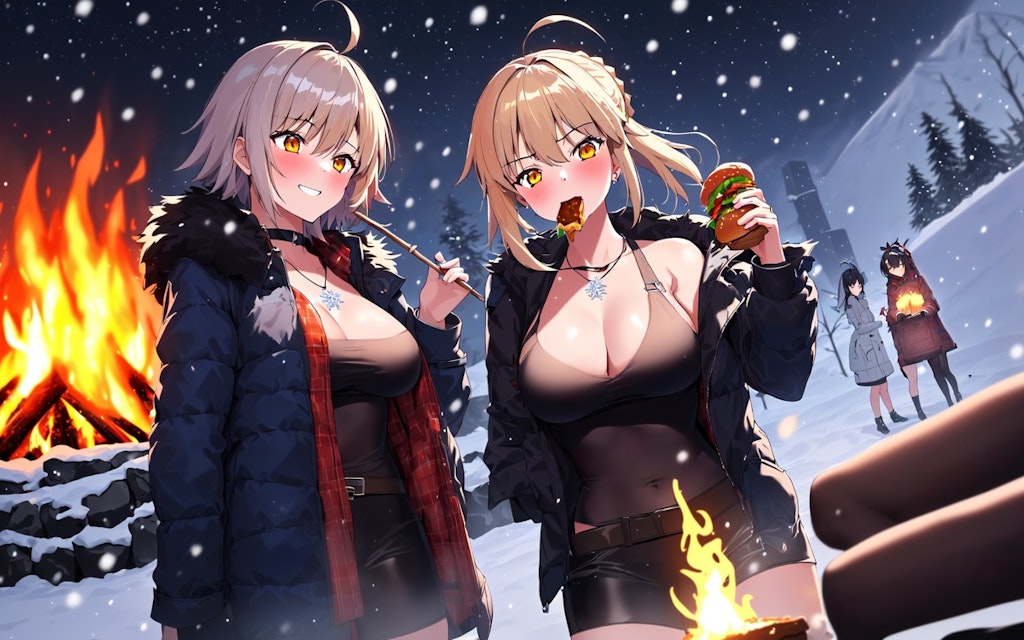 fate Shinjuku pair winter camp