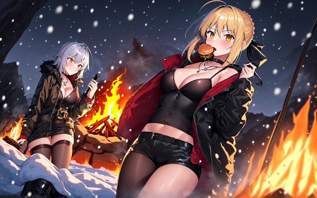 fate Shinjuku pair winter camp