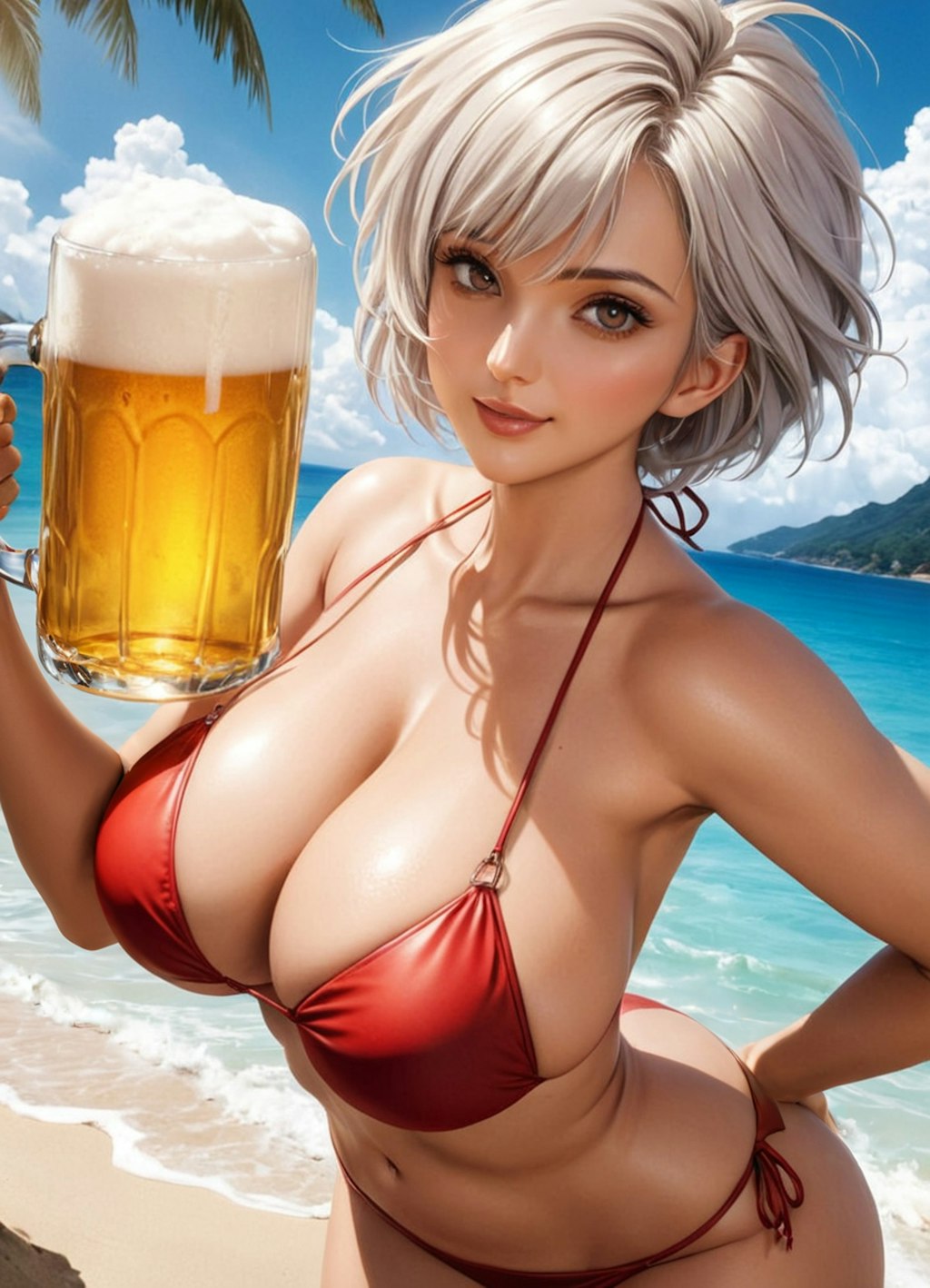 ちょっと懐かしいポスター的な🍺