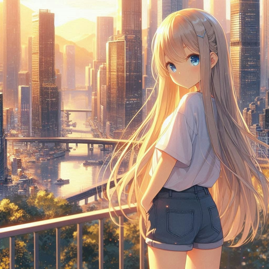 都会の女の子 city girl