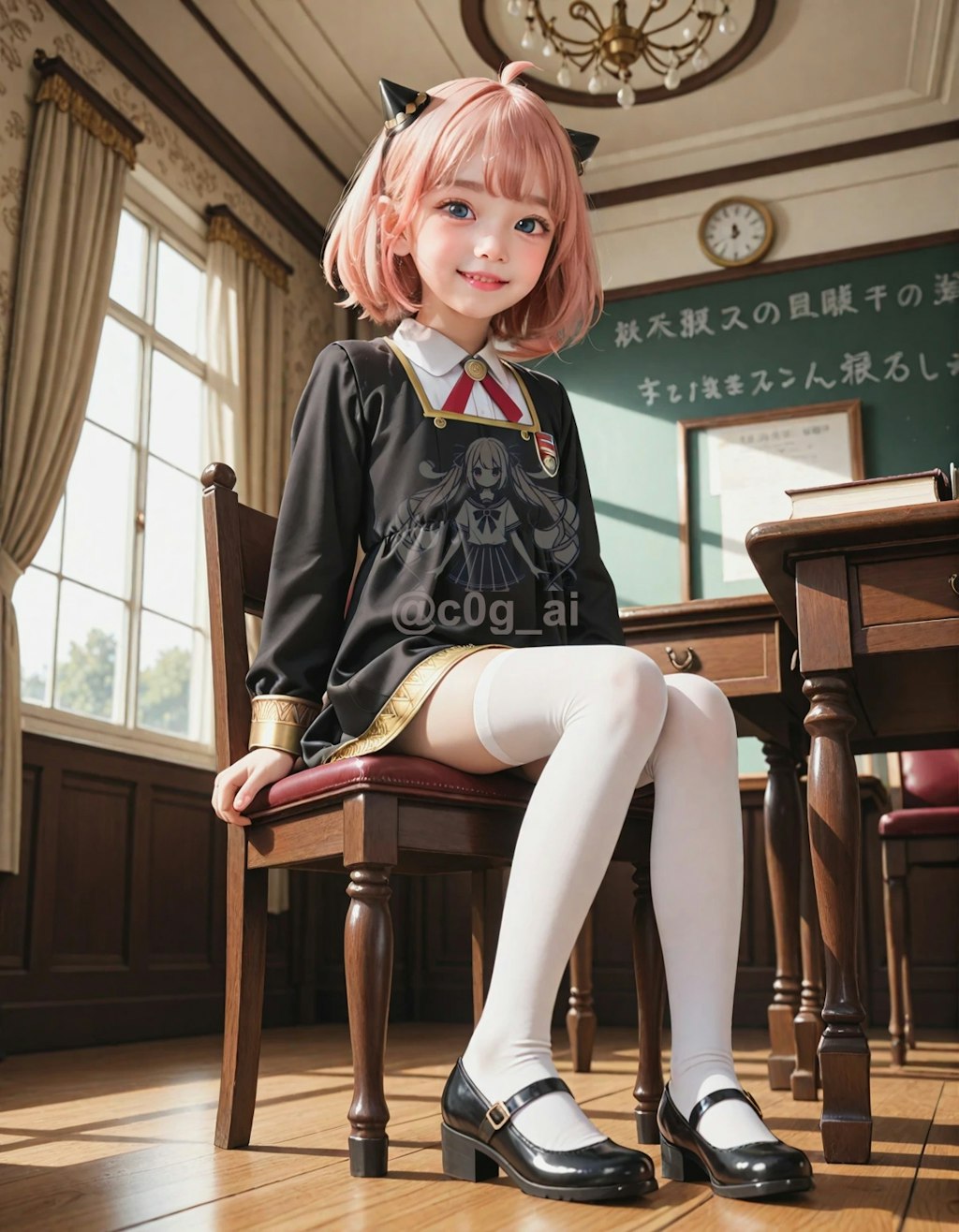 アーニャ・フォージャー風コスの愛ちゃん