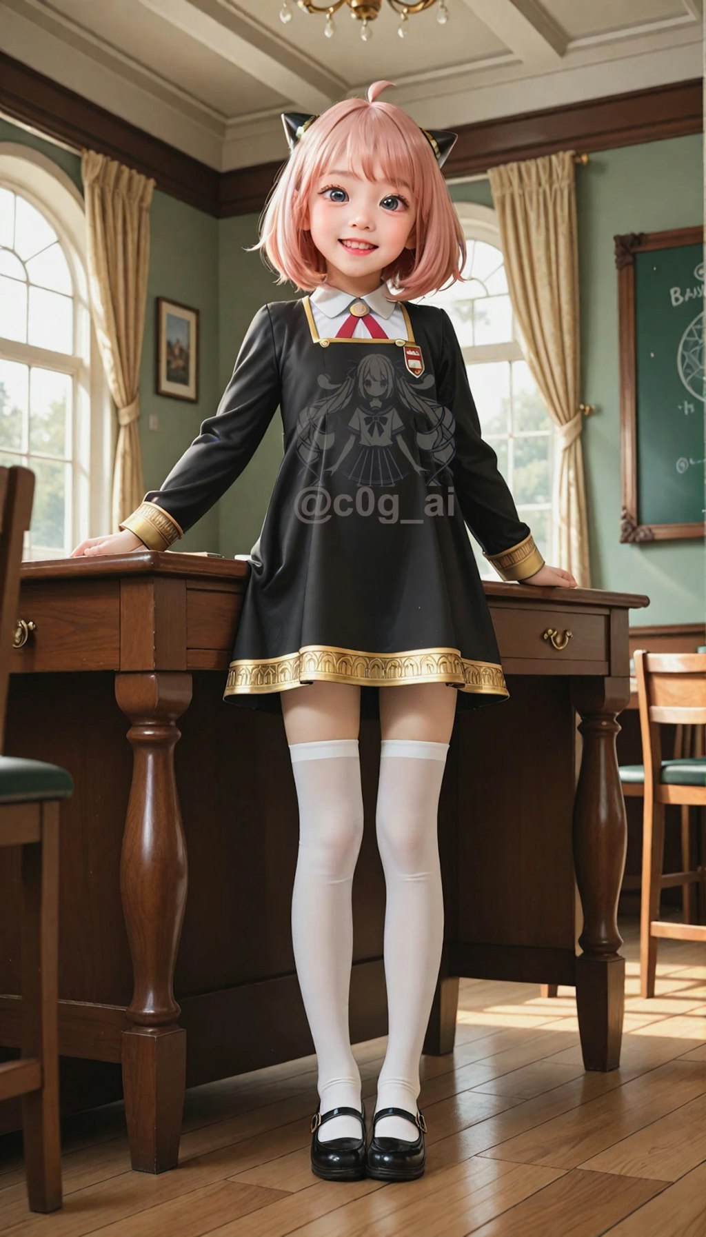 アーニャ・フォージャー風コスの愛ちゃん