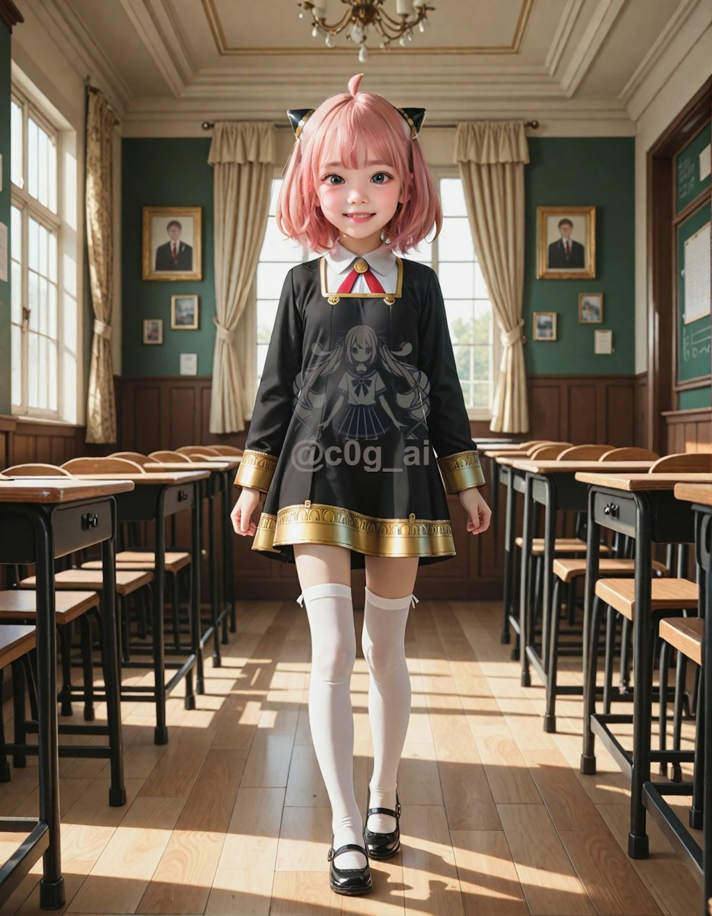 アーニャ・フォージャー風コスの愛ちゃん